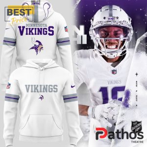 New White Out Uniform Minnesota Vikings Hoodie