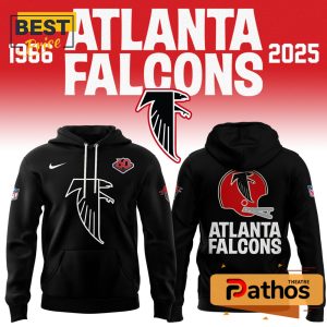 2025 Atlanta Falcons Throwback Black Hoodie