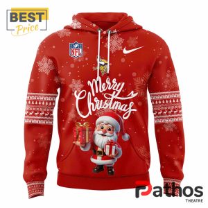 minnesota vikings 2024 merry christmas pullover hoodie 2 RLfDQ