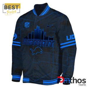 detroit lions back in black nfl limited baseball jacket 2 F70dm