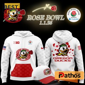 Limited Oregon Ducks x Rose Bowl Game Hoodie, Cap