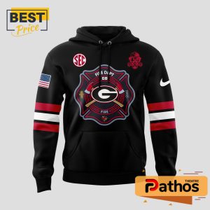 georgia bulldogs football firefighter appreciation night hoodie cap 2 HlQUt