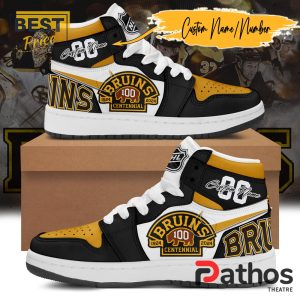 boston bruins 100 centennial custom air jordan 1 hightop 2 im2lE