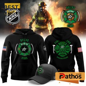 Dallas Stars x Firefighter Appreciation Night Hoodie, Cap