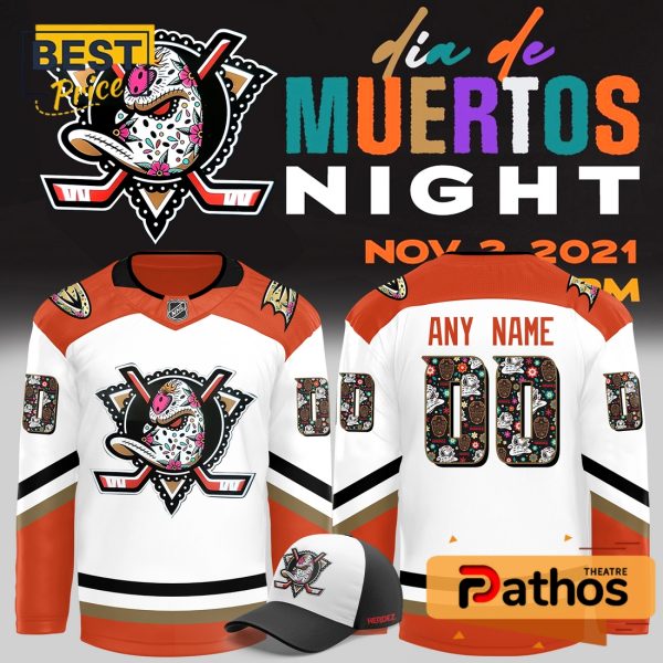 Anaheim Ducks Dia De Los Muertos Hockey Jersey