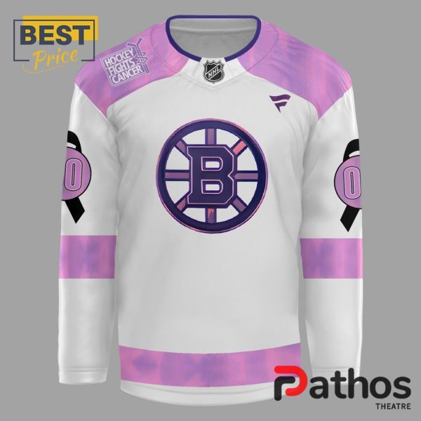 Boston Bruins Custom Hockey Fights Cancer Hockey Jersey