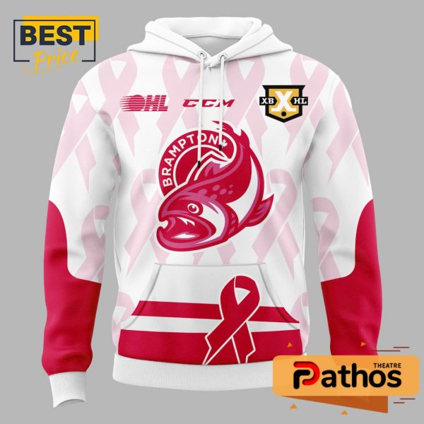 Brampton Steelheads 2024 Pink in the Rink Night Hoodie