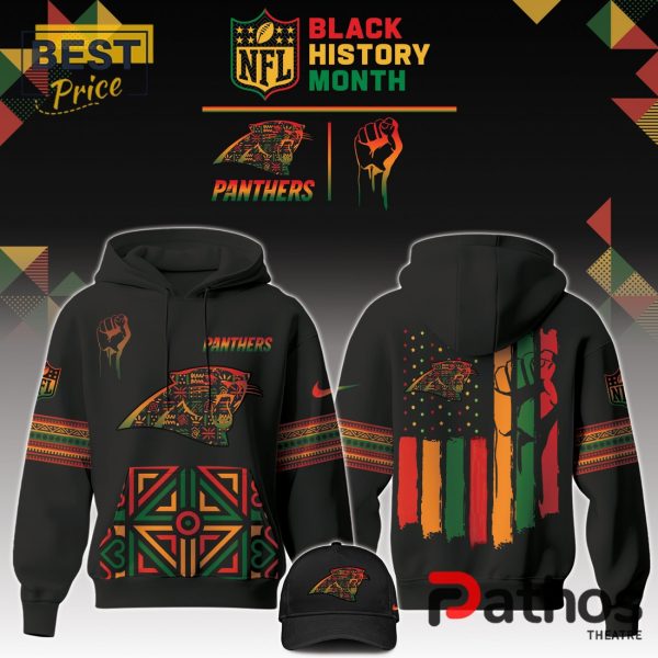 Carolina Panthers Black History Month 2024 Hoodie, Jogger, Cap