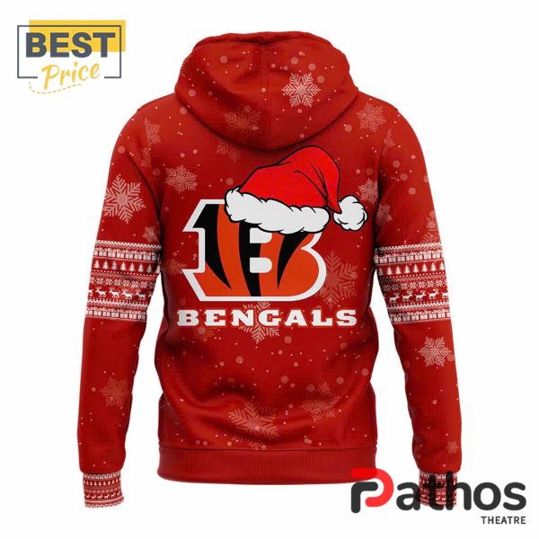 Cincinnati Bengals 2024 Merry Christmas Pullover Hoodie