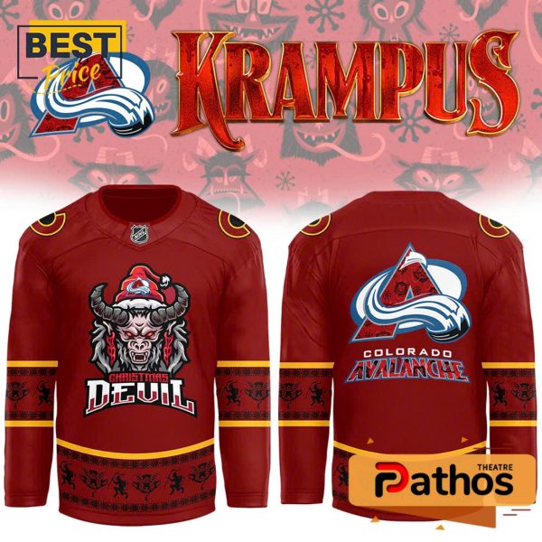 Colorado Avalanche x Devil Krampus Holiday Hockey Jersey