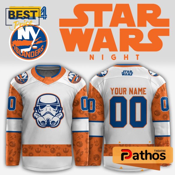 Custom New York Islanders x Star Wars Night Hockey Jersey