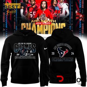 AFC South Division Champions Houston Texans Black Hoodie