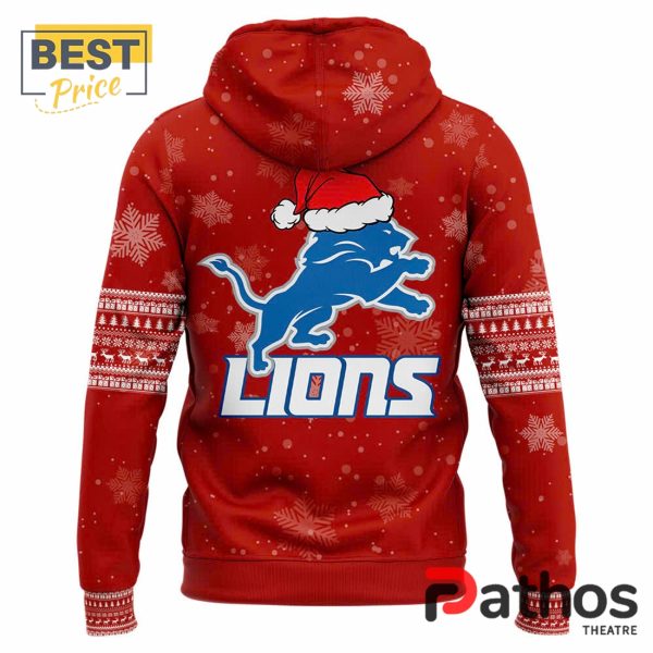 Detroit Lions 2024 Merry Christmas Pullover Hoodie