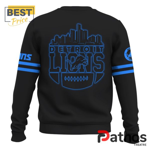 Detroit Lions Back In Black NFL Hoodie