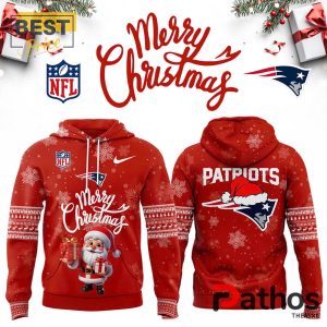 New England Patriots 2024 Merry Christmas Pullover Hoodie