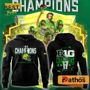 Oregon Ducks 2024 Big Ten Football Black Hoodie