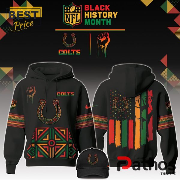 Indianapolis Colts Black History Month 2024 Hoodie, Jogger, Cap