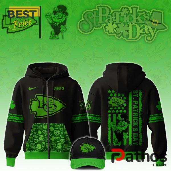 Kansas City Chiefs NFL x St.Patrick’s Day Hoodie, Jogger, Cap