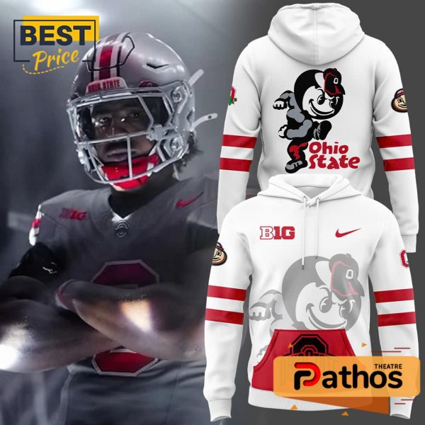 Men’s Ohio State Buckeyes Nike White Game Hoodie