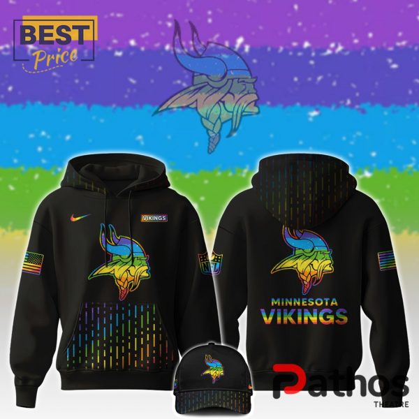 Minnesota Vikings Happy Pride Month 2024 Hoodie, Jogger, Cap