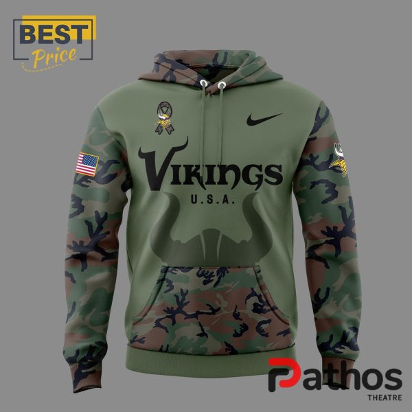 Minnesota Vikings Military Appreciation Hoodie