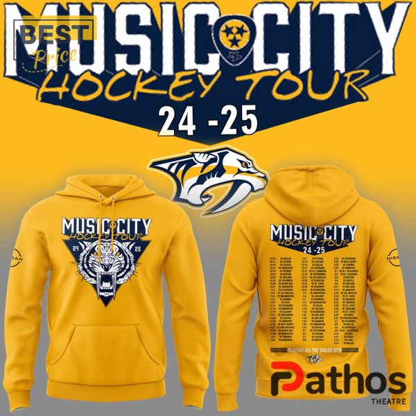 Nashville Predators Music City Hockey Tour 24 25 Hoodie