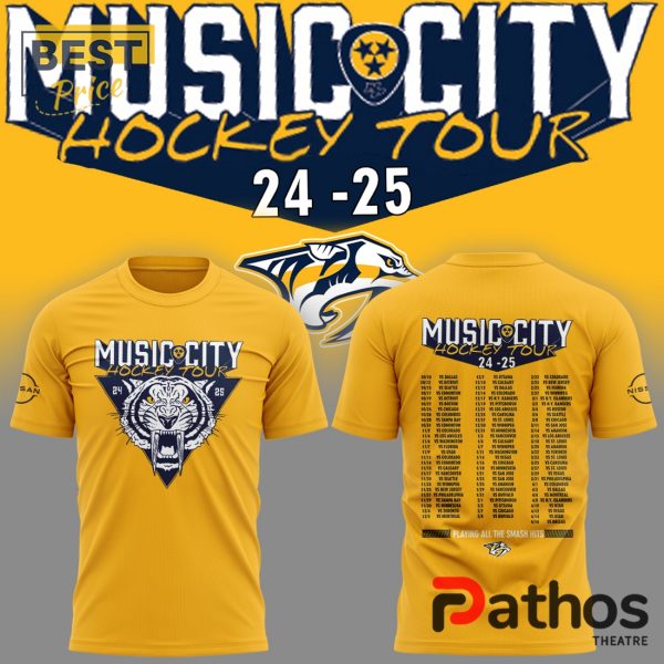 Nashville Predators Music City Hockey Tour 24 25 Hoodie