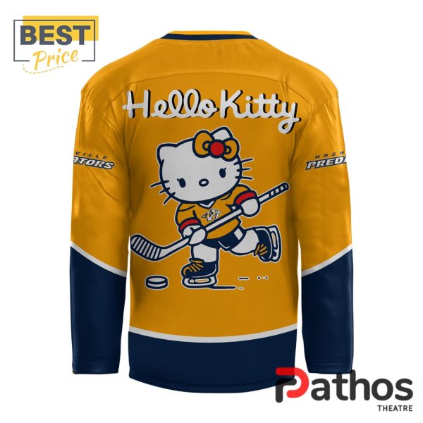 Nashville Predators x Hello Kitty White Hockey Jersey