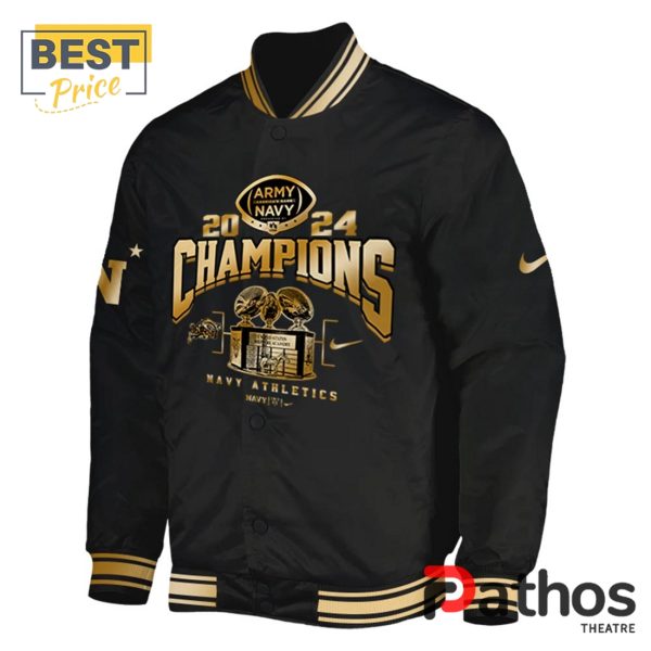 Navy Midshipmen x CIC Trophy Champions Baseball Jacket