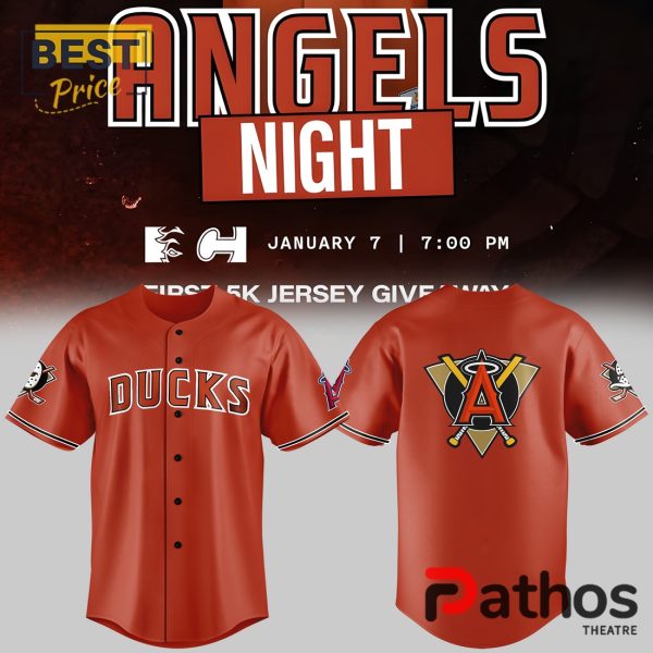 New Anaheim Ducks x Los Angeles Angels Baseball Jersey