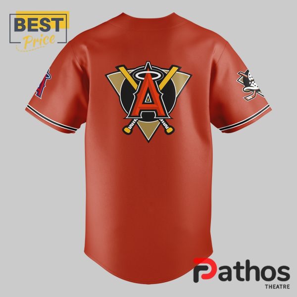 New Anaheim Ducks x Los Angeles Angels Baseball Jersey