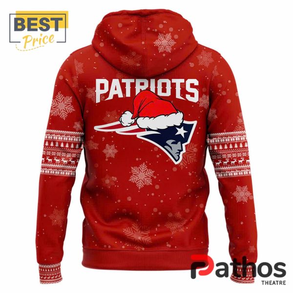 New England Patriots 2024 Merry Christmas Pullover Hoodie