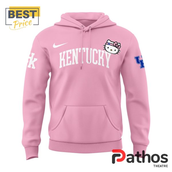 New Hello Kitty x Kentucky Wildcats Pink Hoodie