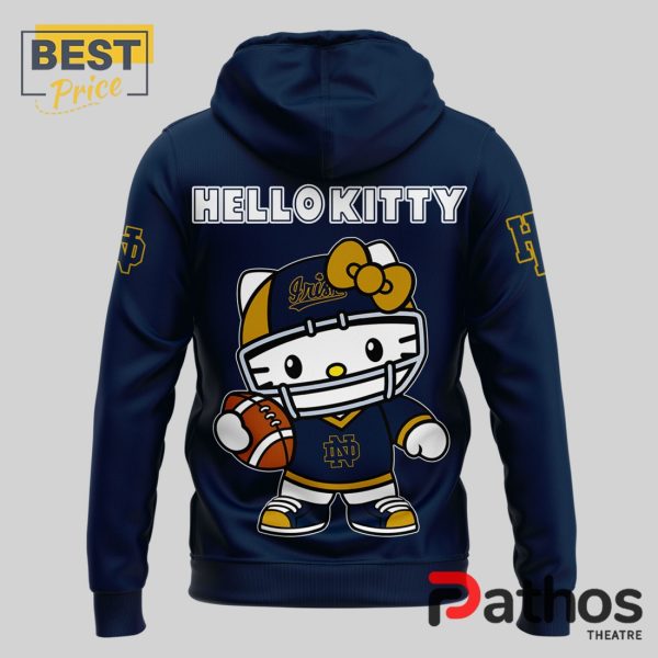 New Hello Kitty x Notre Dame Navy Football Hoodie