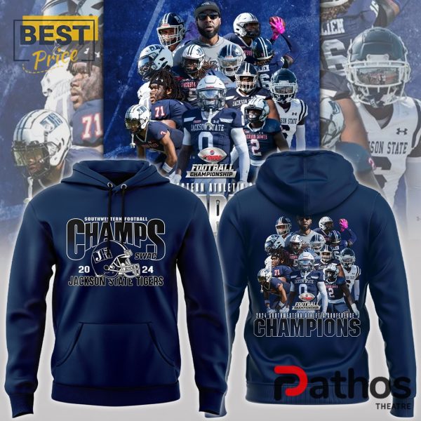 New Jackson State Tigers Champions Navy Hoodie