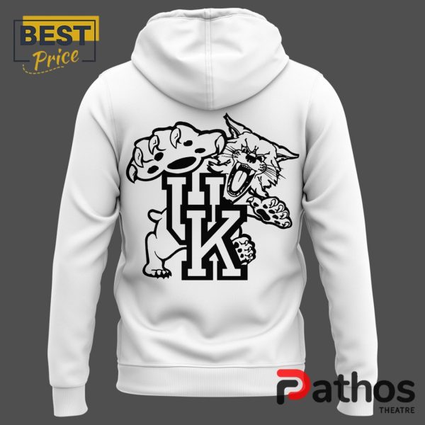 New Kentucky Wildcats All White Basketball Zip Hoodie