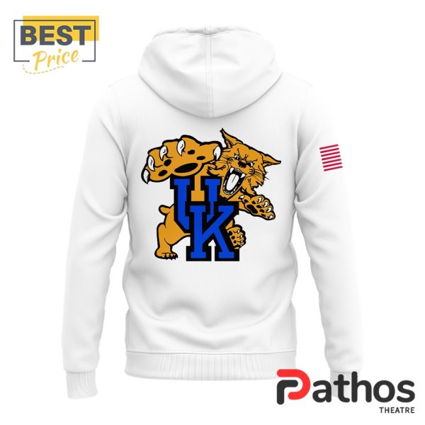 New Kentucky Wildcats Go Big Blue White Hoodie