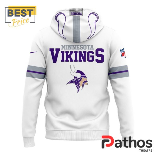 New White Out Uniform Minnesota Vikings Hoodie