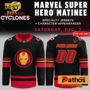 cincinnati cyclones x marvel super hero night hockey jersey 2 qEHuy