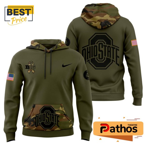 Ohio State Buckeyes Nike Camo Salute to Service Hoodie, Jogger, Cap