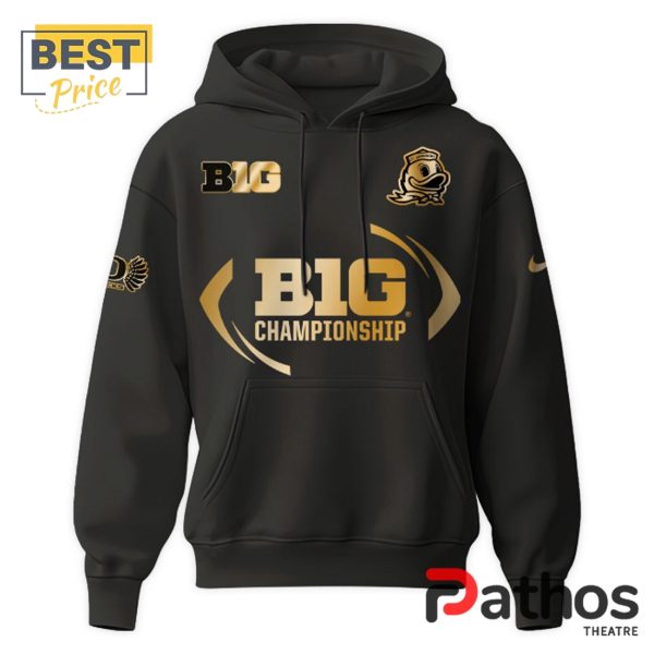 Oregon Ducks Big Ten Champions Black Hoodie, Jogger, Cap