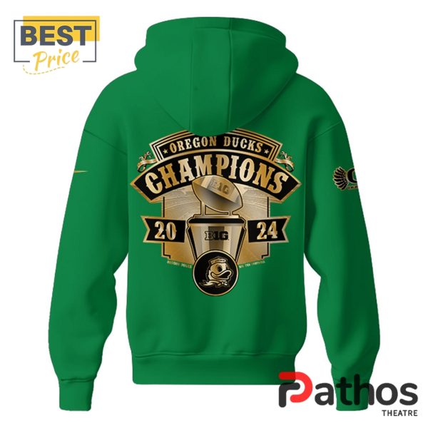 Oregon Ducks Big Ten Champions Green Hoodie