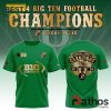 Oregon Ducks Big Ten Champions Green T-Shirt, Cap