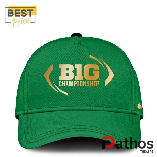 Oregon Ducks Big Ten Champions Green T-Shirt, Cap