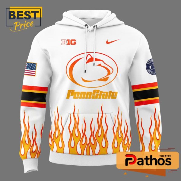 Penn State Football Firefighter Appreciation Night White Hoodie