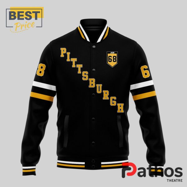 Pittsburgh Penguins Forever JAGR 68 Baseball Jacket