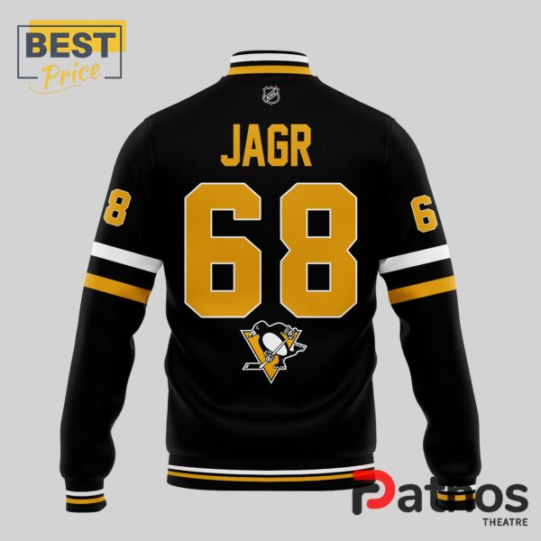 Pittsburgh Penguins Forever JAGR 68 Baseball Jacket