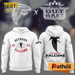 Outkast x Atlanta Falcons White Limited Hoodie, Cap