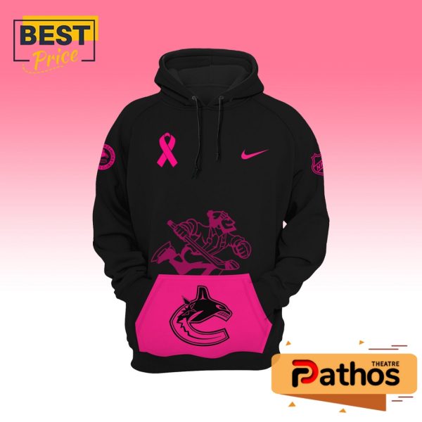 Vancouver Canucks Breast Cancer Awareness Month Hoodie