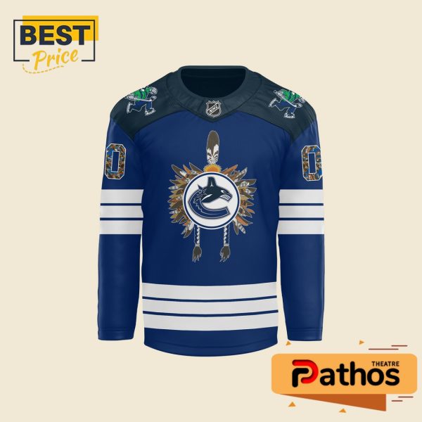 Vancouver Canucks Native American Heritage Month Hockey Jersey